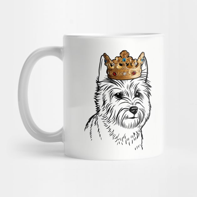 Cairn Terrier Dog King Queen Wearing Crown by millersye